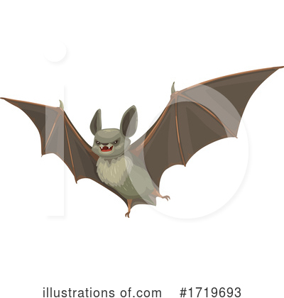 Royalty-Free (RF) Flying Bat Clipart Illustration by Vector Tradition SM - Stock Sample #1719693