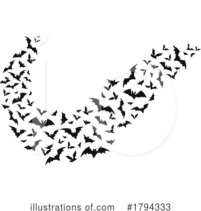 Royalty-Free (RF) Flying Bat Clipart Illustration by Vector Tradition SM - Stock Sample #1794333