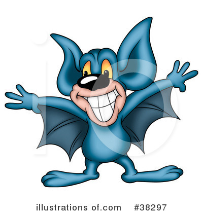 Royalty-Free (RF) Flying Bat Clipart Illustration by dero - Stock Sample #38297