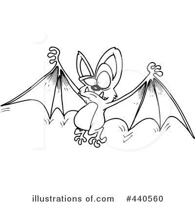 Bat Clipart #440560 by toonaday