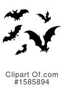 Flying Bats Clipart #1585894 by AtStockIllustration