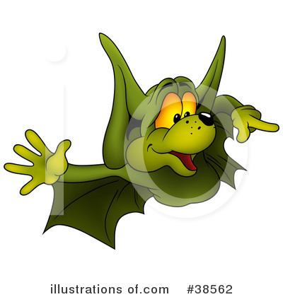 Flying Bat Clipart #38562 by dero