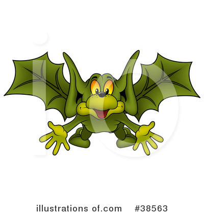 Royalty-Free (RF) Flying Bats Clipart Illustration by dero - Stock Sample #38563