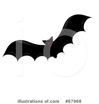 Royalty-Free (RF) Flying Bats Clipart Illustration by Pams Clipart - Stock Sample #67968