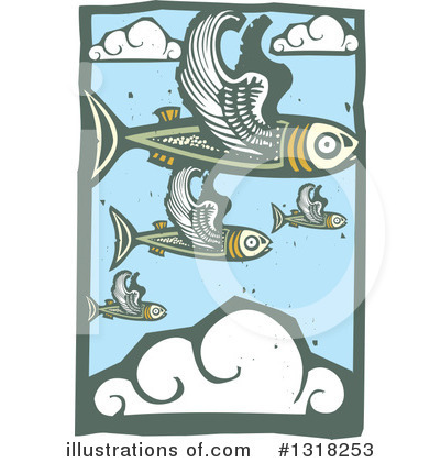 Flying Fish Clipart #1318253 by xunantunich