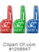 Foam Finger Clipart #1298847 by Liron Peer