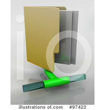 Royalty-Free (RF) Folder Clipart Illustration by KJ Pargeter - Stock Sample #97422