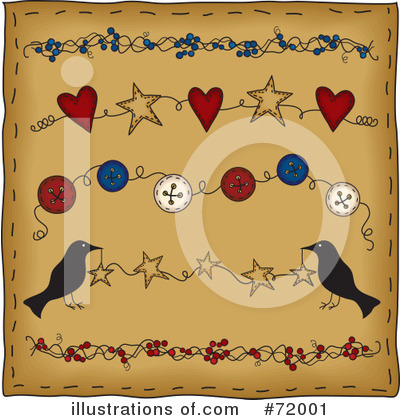Royalty-Free (RF) Folk Art Clipart Illustration by inkgraphics - Stock Sample #72001