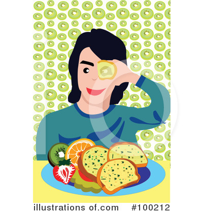 Royalty-Free (RF) Food Clipart Illustration by mayawizard101 - Stock Sample #100212