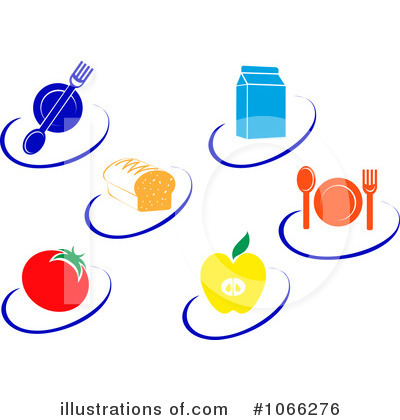 Plates Clipart #1066276 by Vector Tradition SM