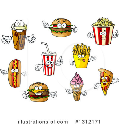 Royalty-Free (RF) Food Clipart Illustration by Vector Tradition SM - Stock Sample #1312171
