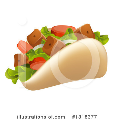 Kebab Clipart #1318377 by AtStockIllustration