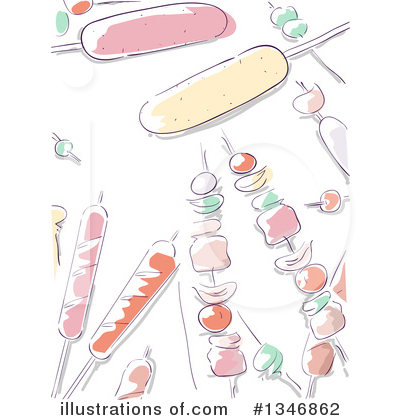 Hot Dogs Clipart #1346862 by BNP Design Studio