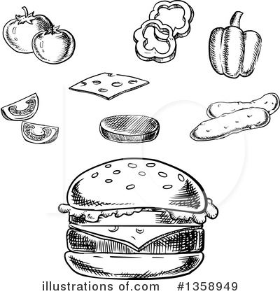 Royalty-Free (RF) Food Clipart Illustration by Vector Tradition SM - Stock Sample #1358949