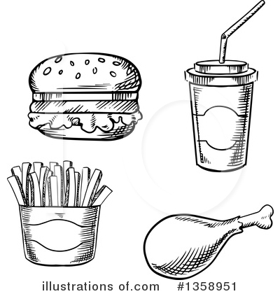 Royalty-Free (RF) Food Clipart Illustration by Vector Tradition SM - Stock Sample #1358951