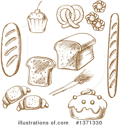 Royalty-Free (RF) Food Clipart Illustration by Vector Tradition SM - Stock Sample #1371330