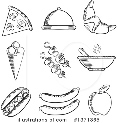Royalty-Free (RF) Food Clipart Illustration by Vector Tradition SM - Stock Sample #1371365