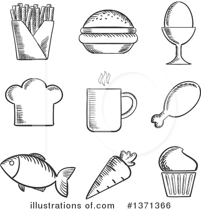 Royalty-Free (RF) Food Clipart Illustration by Vector Tradition SM - Stock Sample #1371366