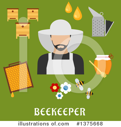 Beekeeper Clipart #1375668 by Vector Tradition SM