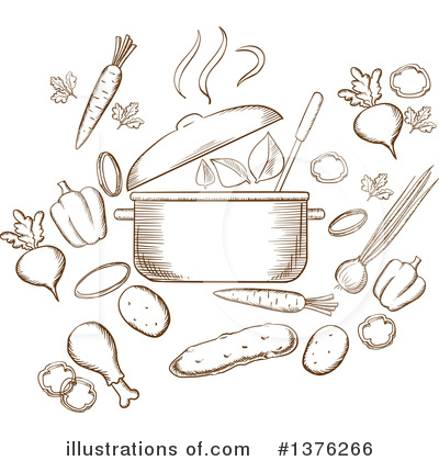Royalty-Free (RF) Food Clipart Illustration by Vector Tradition SM - Stock Sample #1376266