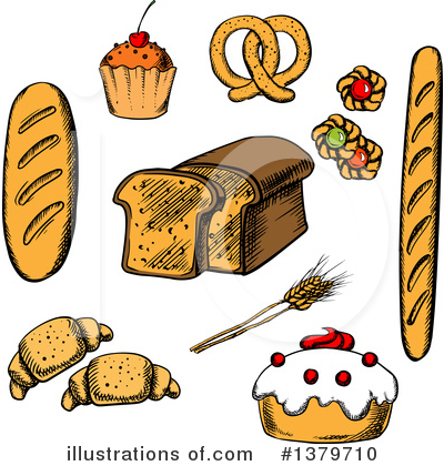 Toast Clipart #1379710 by Vector Tradition SM