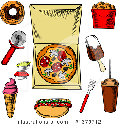Royalty-Free (RF) Food Clipart Illustration by Vector Tradition SM - Stock Sample #1379712