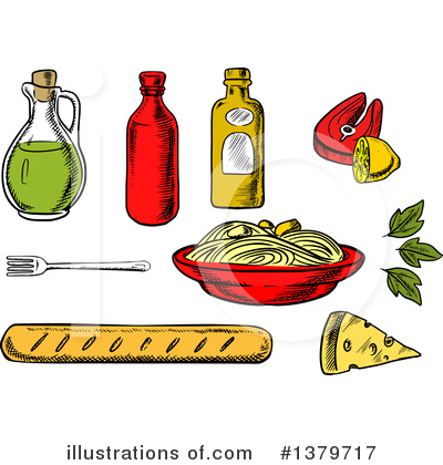 Spaghetti Clipart #1379717 by Vector Tradition SM