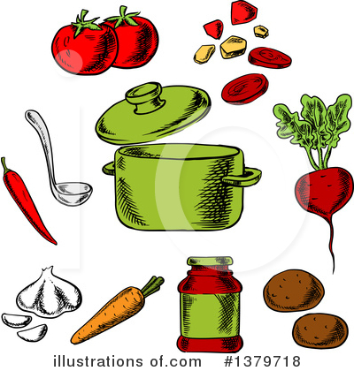 Royalty-Free (RF) Food Clipart Illustration by Vector Tradition SM - Stock Sample #1379718