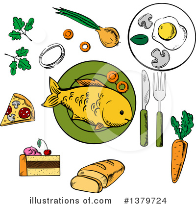 Royalty-Free (RF) Food Clipart Illustration by Vector Tradition SM - Stock Sample #1379724