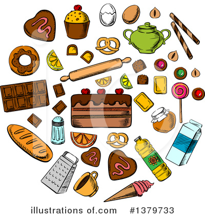 Toast Clipart #1379733 by Vector Tradition SM
