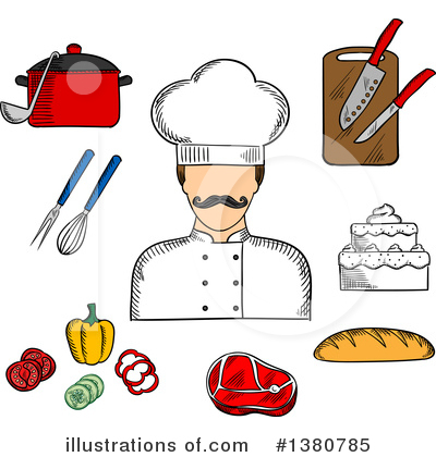 Royalty-Free (RF) Food Clipart Illustration by Vector Tradition SM - Stock Sample #1380785
