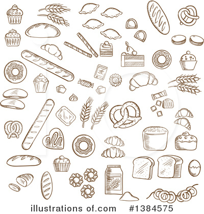 Bagel Clipart #1384575 by Vector Tradition SM
