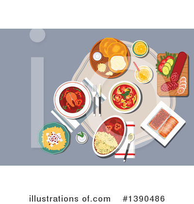 Royalty-Free (RF) Food Clipart Illustration by Vector Tradition SM - Stock Sample #1390486