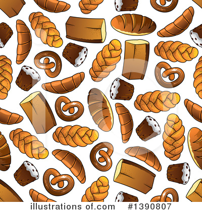 Soft Pretzel Clipart #1390807 by Vector Tradition SM