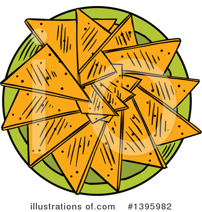 Nachos Clipart #1395982 by Vector Tradition SM