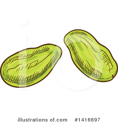 Pistachio Clipart #1416697 by Vector Tradition SM