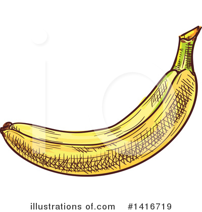 Banana Clipart #1416719 by Vector Tradition SM