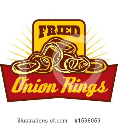 Onion Rings Clipart #1596059 by Vector Tradition SM