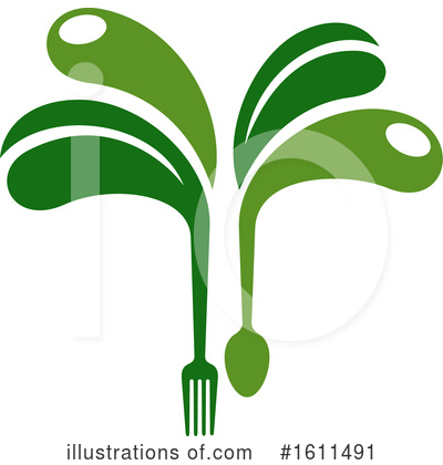 Silverware Clipart #1611491 by Vector Tradition SM