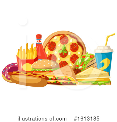 Pizza Clipart #1613185 by Vector Tradition SM