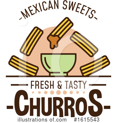 Churros Clipart #1615543 by Vector Tradition SM