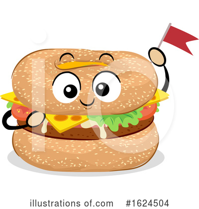 Cheeseburger Clipart #1624504 by BNP Design Studio