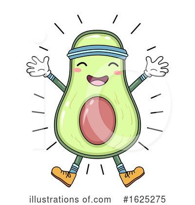 Avocado Clipart #1625275 by BNP Design Studio