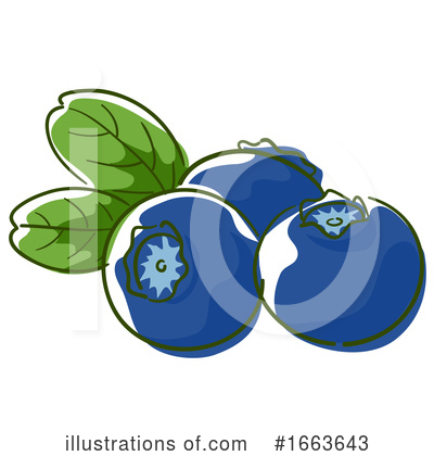 Blueberry Clipart #1663643 by BNP Design Studio