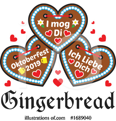 Gingerbread Clipart #1689040 by Vector Tradition SM
