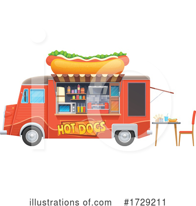 Food Truck Clipart #1729211 by Vector Tradition SM