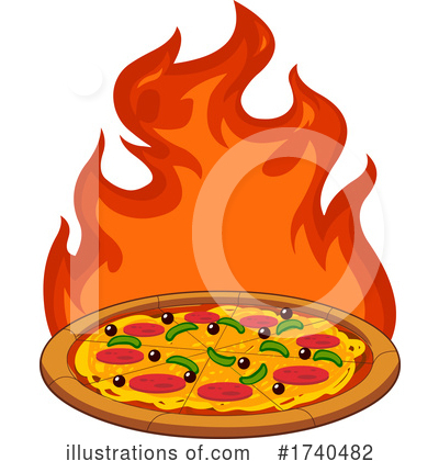 Pizza Clipart #1740482 by Hit Toon