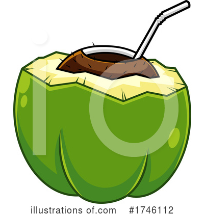 Coconut Clipart #1746112 by Hit Toon