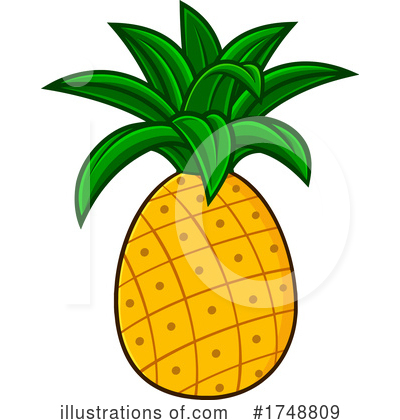 Pineapple Clipart #1748809 by Hit Toon