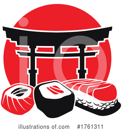Sushi Clipart #1761311 by Vector Tradition SM